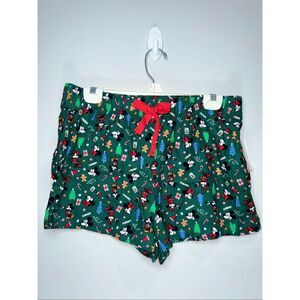 Old Navy X Disney Mickey Christmas matching family pajamas shorts size medium
